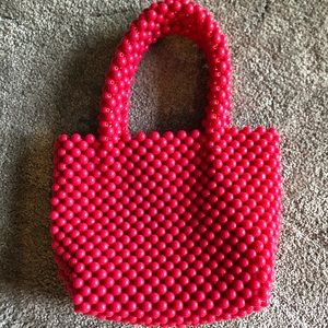 Zara Pink Beaded Bag